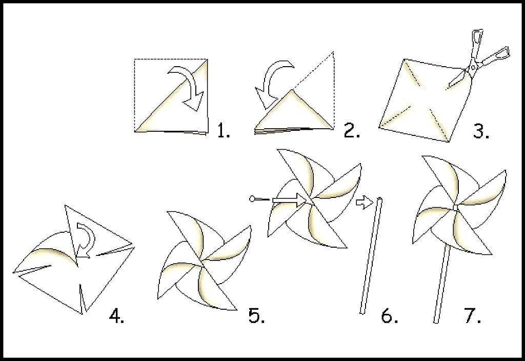 Como hacer molinillos de papel(3)