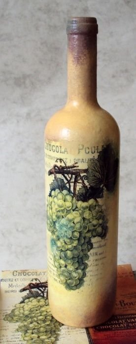 Ideas de decoupage en botellas (21)