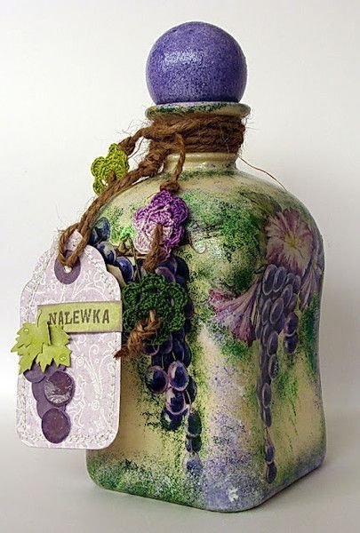 Ideas de decoupage en botellas (3)