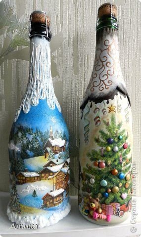 Ideas de decoupage en botellas (7)