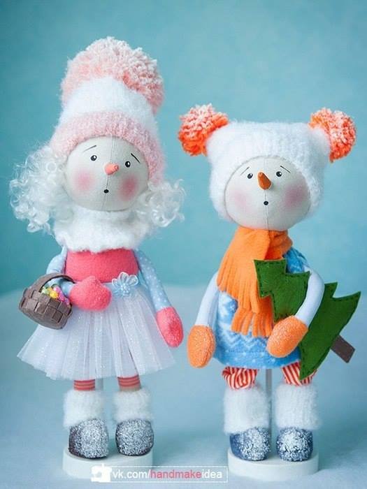 Muñecos de nieve modernos