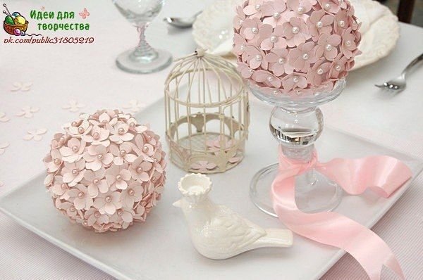 Bola de flores para decorar centro de mesa