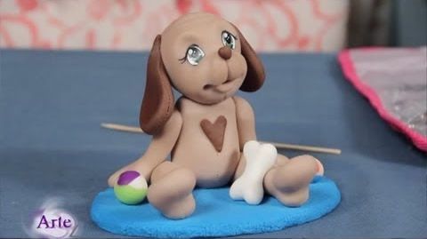 Cómo modelar un perrito en porcelana fría