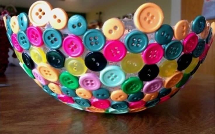 Como hacer un centro de mesa con botones