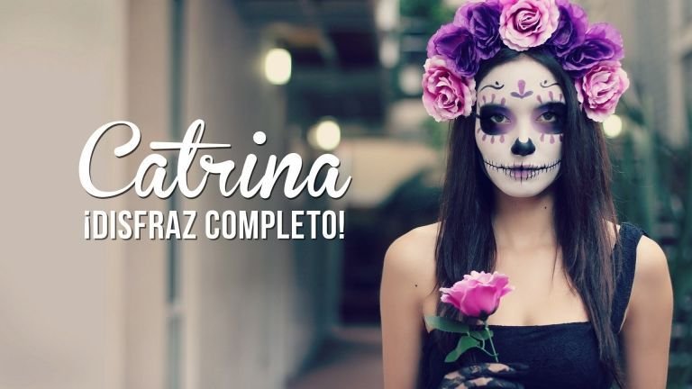 DIY para disfraz de catrina completo con maquillaje incluido