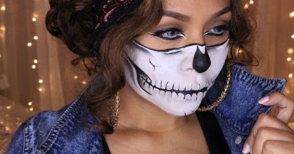 Maquillaje Halloween de Esqueleto girl