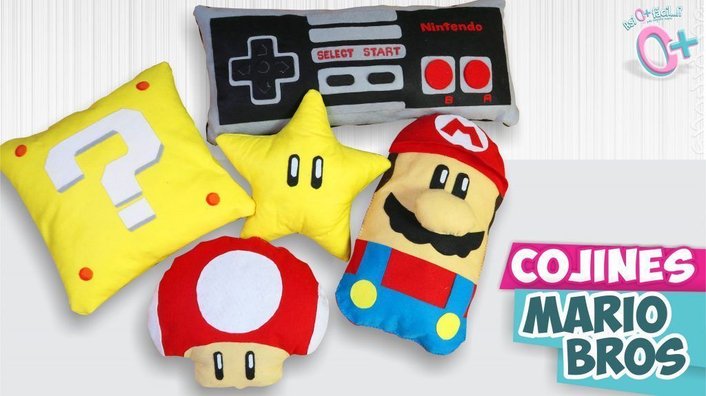 Haz tus cojines Mario Bros sin coser