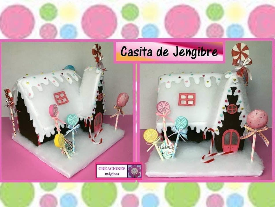 DIY Casita de jengibre de fieltro y cartón DIY Casita de jengibre de fieltro y cartón
