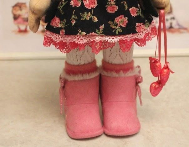 Patrón para hacer botas de muñeca
