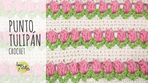 DIY punto tulipán a crochet o ganchillo