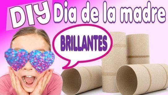 Brillantes regalos para el día de la madre con tubos de cartón