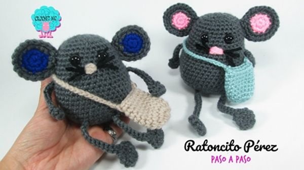 DIY Ratoncito Pérez hecho a crochet