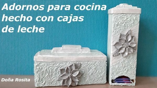DIY para hacer adornos reciclando cartones de leche