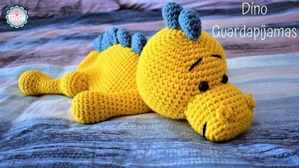 DIY dinosaurio guardapijamas a crochet