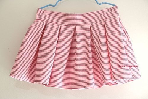 DIY+patrones para hacer una falda de tablas para niña 