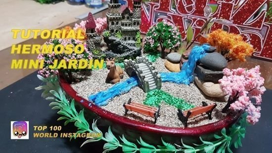 DIY para hacer un mini jardín con lago