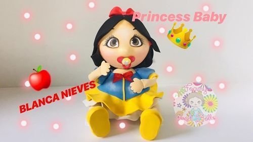 Moldes fofucha Blancanieves bebé