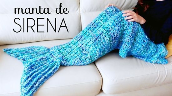 DIY manta cola de sirena en crochet
