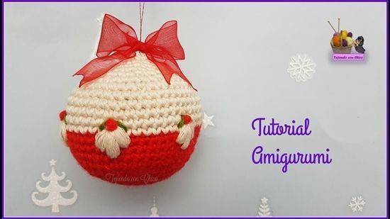 DIY cómo hacer diferentes bolas de navidad a crochet