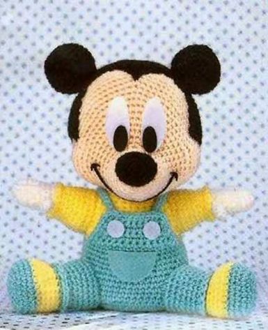 Baby Mickey amigurimi con patrón
