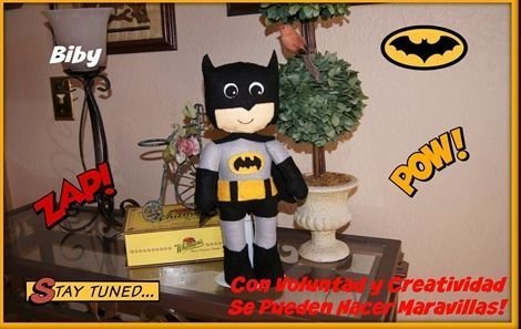 DIY para hacer a Batman en fieltro