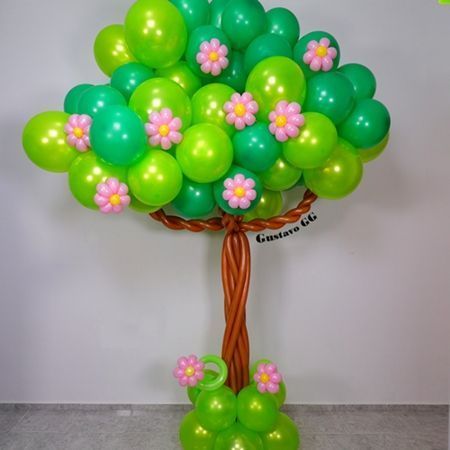 Diy para hacer un árbol de globos (globoflexia)