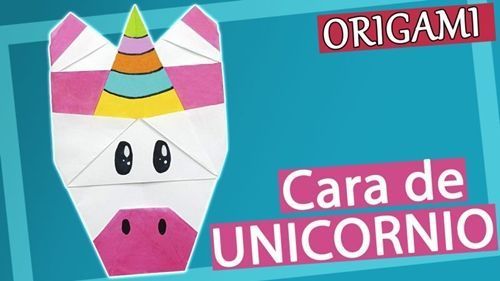 Cómo hacer una cara de unicornio en origami