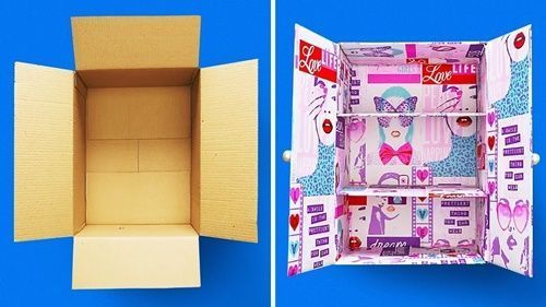 DIY Ideas para reciclar cajas de cartón