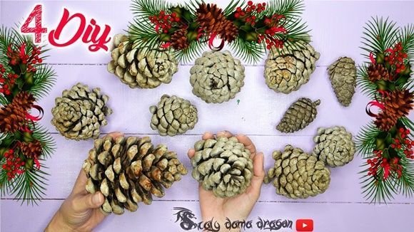 DIY adornos de navidad con piñas