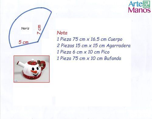 DIY+molde tetera de navidad de fieltro (2) DIY+molde tetera de navidad de fieltro (2)