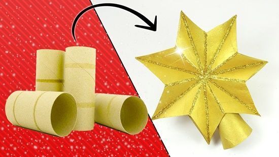 Cómo hacer adornos de navidad reciclando tubos de cartón