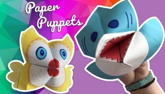 Cómo hacer marionetas de papel muy fácil