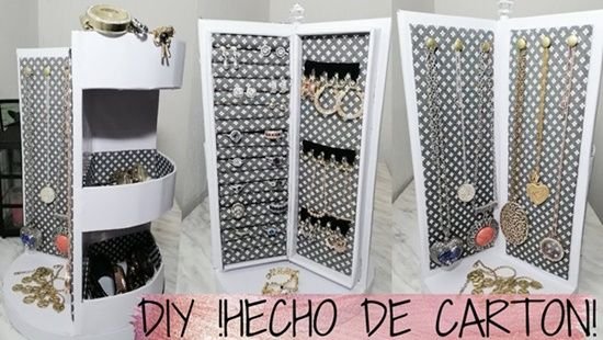 DIY Organizador giratorio reciclando cartón