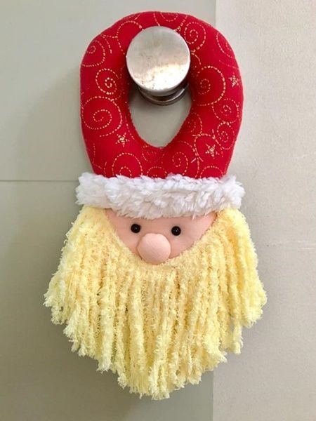 Colgador de puerta Papá Noel con molde