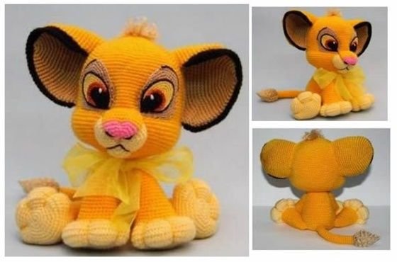 León Simba en amigurumi con patrón gratis